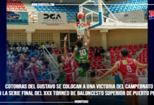 Cotorras del Gustavo se colocan a una victoria del campeonato en la serie final del XXX Torneo de Baloncesto Superior de Puerto Plata