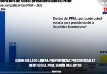 David Collado lidera preferencias presidenciales dentro del PRM, según Gallup RD