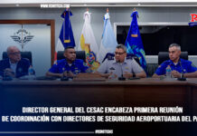 Director general del CESAC encabeza primera reunión de coordinación con directores de seguridad aeroportuaria del país