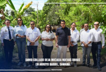 David Collado deja iniciada nuevas obras en Arroyo Barril, Samaná.