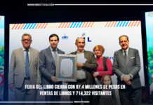 Feria del Libro cierra con 97.4 millones de pesos en ventas de libros y 714,322 visitantes