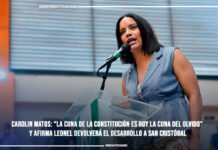Carolin Matos: “La cuna de la Constitución es hoy la cuna del olvido” y afirma Leonel devolverá el desarrollo a San Cristóbal
