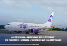 Arajet desplaza a American Airlines en septiembre y se convierte en la segunda aerolínea con más pasajeros volados