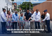 David Collado concluye entregas de calles intervenidas en Ciudad Colonial por 221 millones pesos.